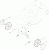 Toro 447F (R48) - R48 Recycling Mower, 2010 (310000001-310999999) Ersatzteile FRONT WHEEL ASSEMBLY