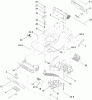 Toro 447F (R48) - R48 Recycling Mower, 2010 (310000001-310999999) Ersatzteile HOUSING AND BAFFLE ASSEMBLY