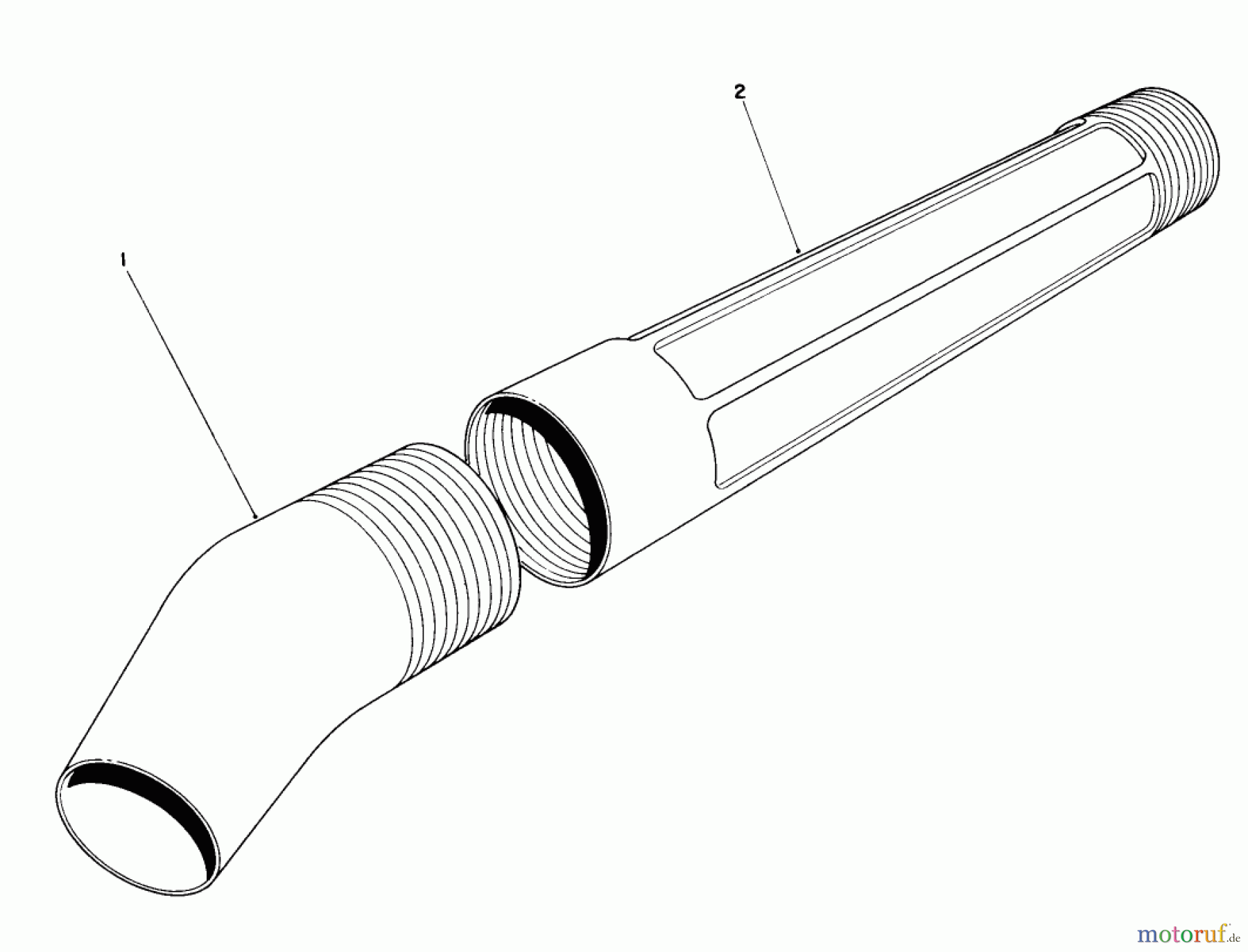 Toro Neu Blowers/Vacuums/Chippers/Shredders 51575 (850) - Toro 850 Super Blower, 1990 (0000001-0999999) BLOWER TUBE ASSEMBLY