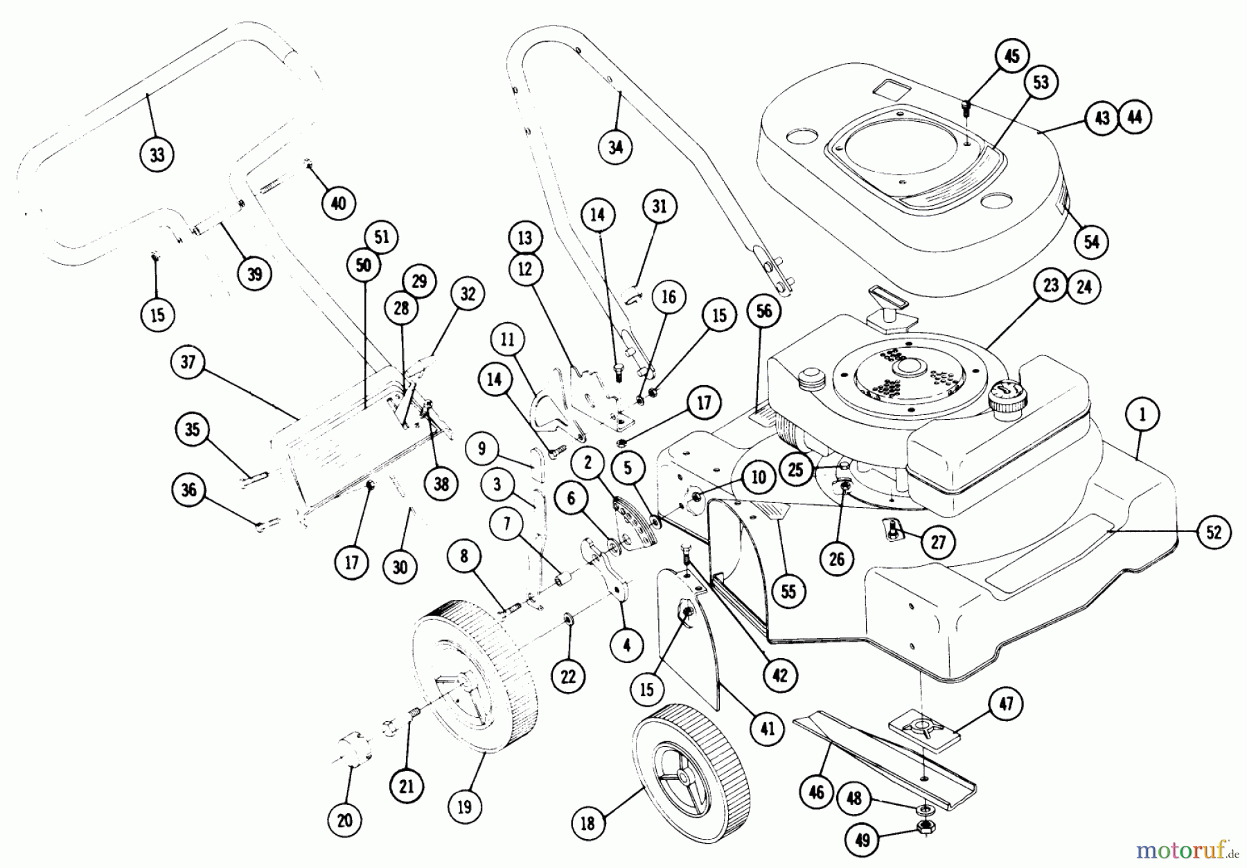  Toro Neu Mowers, Walk-Behind Seite 2 LS-2047 - Toro Challenger IV Mower, 1967 PARTS LIST FOR REO MOWERS-CHALLENGER II
