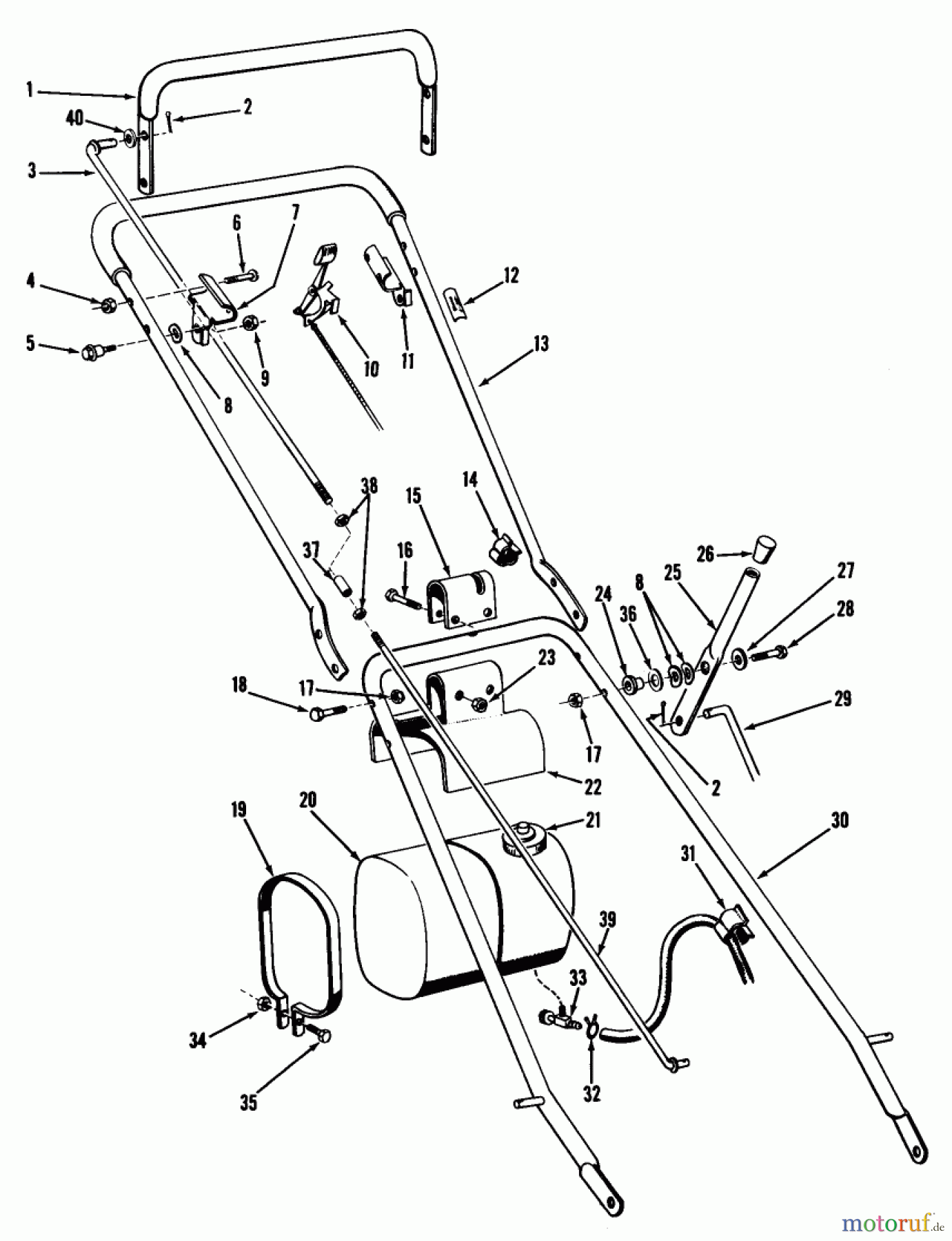 Toro Neu Mowers, Wide-Area Walk-Behind 23200 - Toro Heavy-Duty Whirlwind, 1965 (5000001-5999999) 25