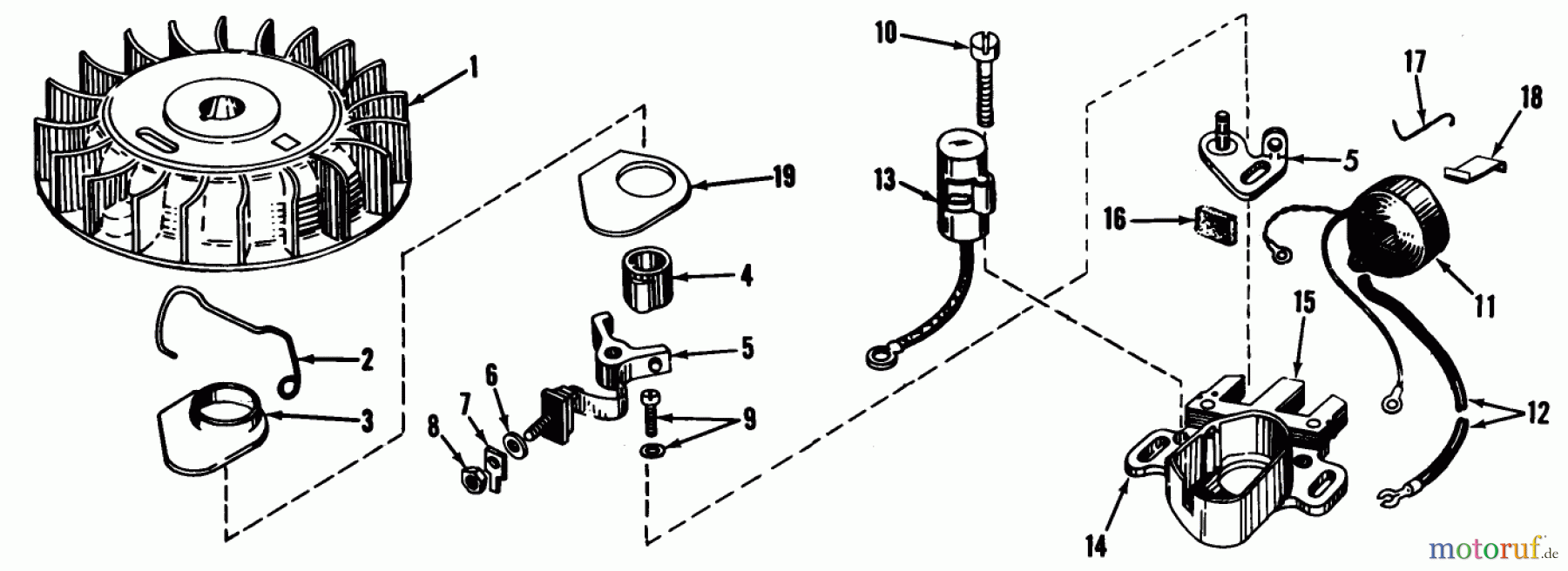 Toro Neu Mowers, Wide-Area Walk-Behind 23300 - Toro Lawnmower, 1965 (5000001-5999999) MAGNETO MODEL NO. 610689 PARTS LIST