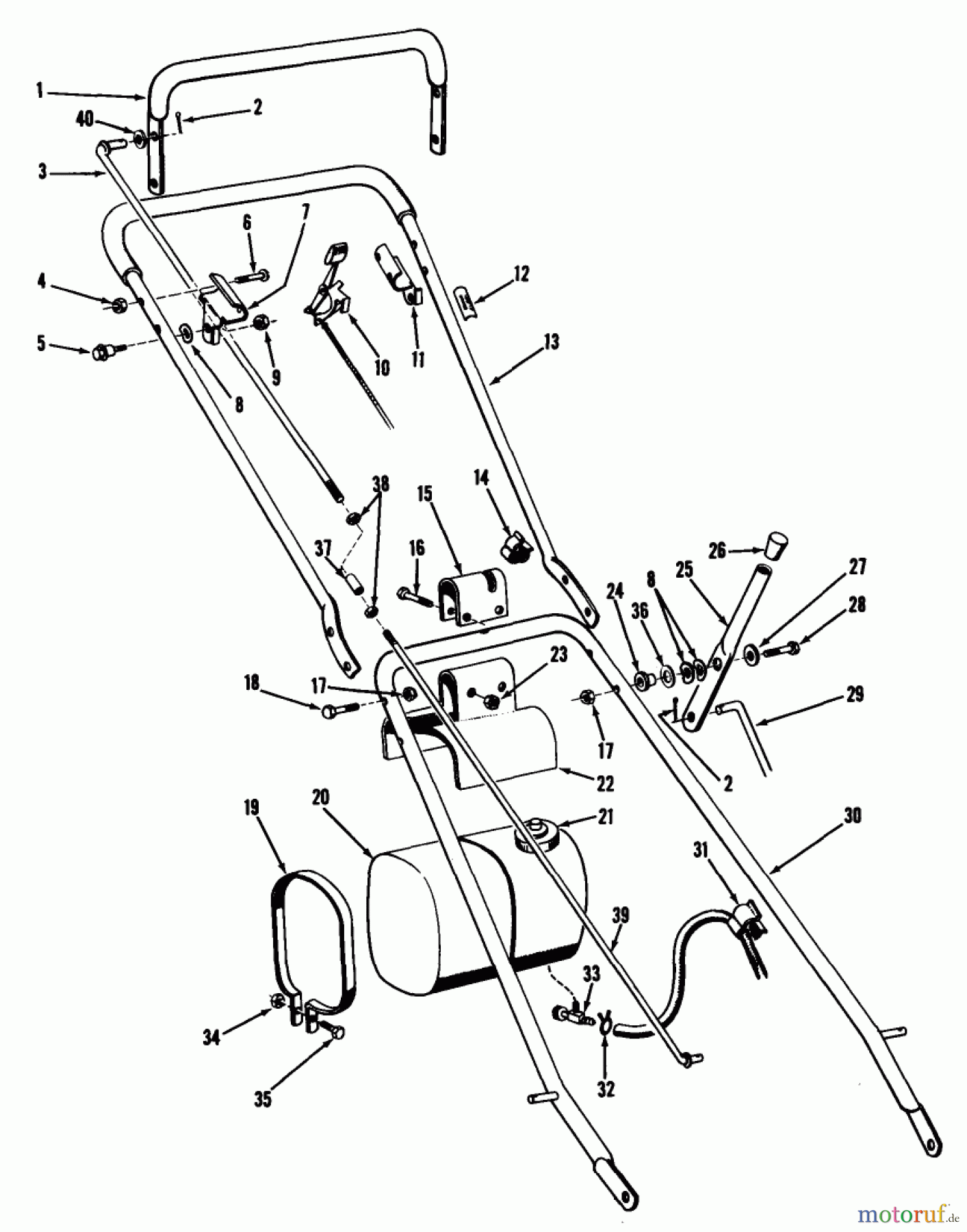 Toro Neu Mowers, Wide-Area Walk-Behind 23200 - Toro Heavy-Duty Whirlwind, 1966 (6000001-6999999) 25