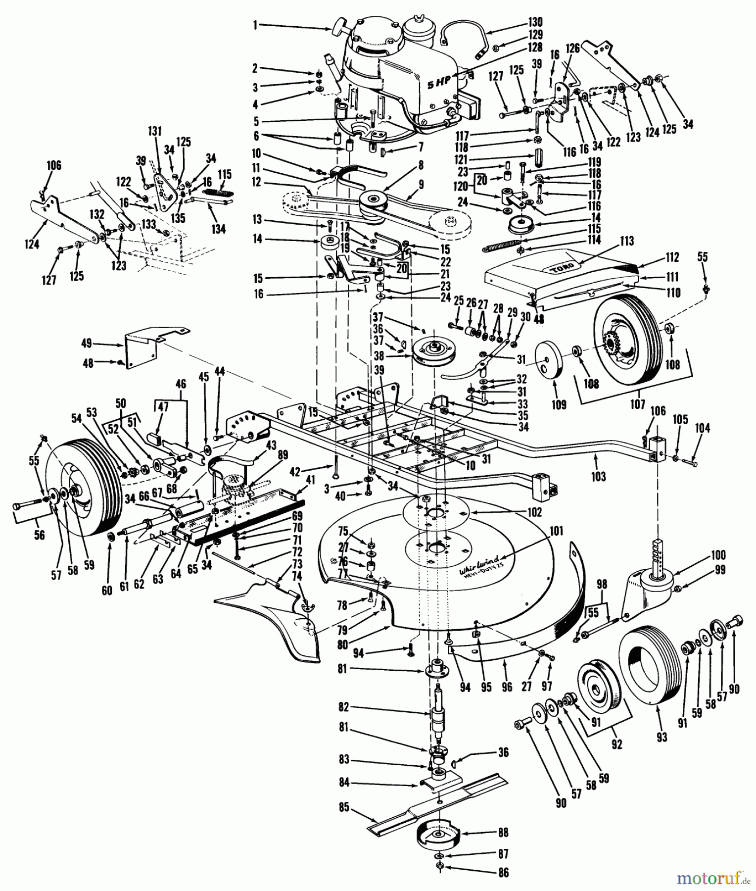  Toro Neu Mowers, Wide-Area Walk-Behind 23300 - Toro Lawnmower, 1966 (6000001-6999999) 25