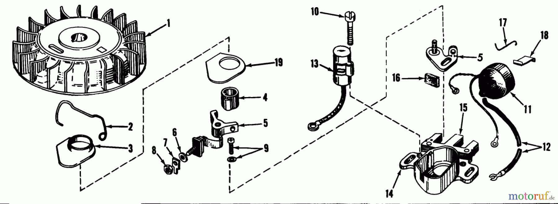 Toro Neu Mowers, Wide-Area Walk-Behind 23200 - Toro Heavy-Duty Whirlwind, 1966 (6000001-6999999) MAGNETO MODEL NO. 610689