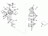 Toro 23301 - Lawnmower, 1967 (7000001-7999999) Ersatzteile CARBURETOR MODEL NO. 631115
