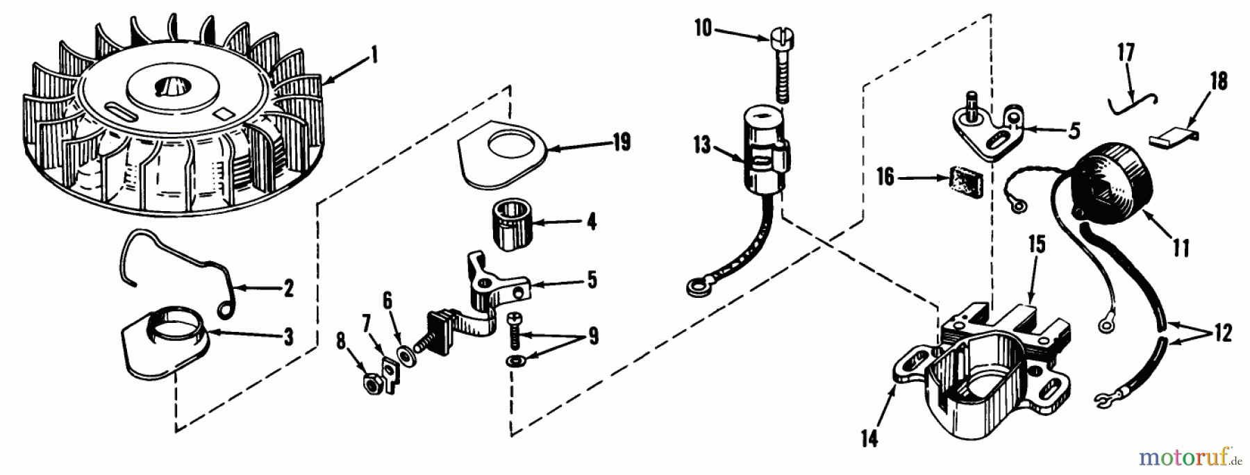 Toro Neu Mowers, Wide-Area Walk-Behind 23301 - Toro Lawnmower, 1971 (1000001-1999999) MAGNETO MODEL NO. 610689A