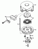Toro 23301 - Lawnmower, 1968 (8000001-8999999) Ersatzteile REWIND STARTER NO. 590420 PARTS LIST