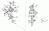 Toro 23205 - 25" Whirlwind Hevi-Duty Lawnmower, 1975 (5000001-5999999) Ersatzteile CARBURETOR MODEL NO. 631165
