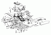 Toro 23205 - 25" Whirlwind Hevi-Duty Lawnmower, 1975 (5000001-5999999) Ersatzteile ENGINE AND FRAME ASSEMBLY