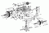 Toro 23205 - 25" Whirlwind Hevi-Duty Lawnmower, 1975 (5000001-5999999) Ersatzteile FRAME AND CUTTER HOUSING ASSEMBLY