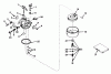 Toro 23205 - 25" Whirlwind Hevi-Duty Lawnmower, 1976 (6000001-6999999) Ersatzteile CARBURETOR MODEL NO. 631165