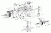 Toro 23205 - 25" Whirlwind Hevi-Duty Lawnmower, 1976 (6000001-6999999) Ersatzteile FRAME AND CUTTER HOUSING ASSEMBLY