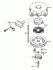 Toro 23205 - 25" Whirlwind Hevi-Duty Lawnmower, 1976 (6000001-6999999) Ersatzteile REWIND STARTER NO. 590420