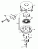 Toro 23267 - Lawnmower, 1978 (8000001-8999999) Ersatzteile REWIND STARTER NO. 590420
