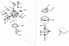 Toro 23267 - Lawnmower, 1981 (1000001-1999999) Ersatzteile CARBURETOR MODEL NO. 631165