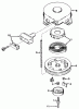 Toro 23267 - Lawnmower, 1981 (1000001-1999999) Ersatzteile REWIND STARTER NO. 590420