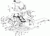 Toro 23267 - Lawnmower, 1983 (3000001-3999999) Ersatzteile ENGINE AND FRAME ASSEMBLY