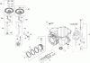 Toro 136E (RZT420H) - RZT420H Riding Mower, 2008 (280000001-280999999) Ersatzteile CRANKCASE ASSEMBLY KOHLER SV590-0023