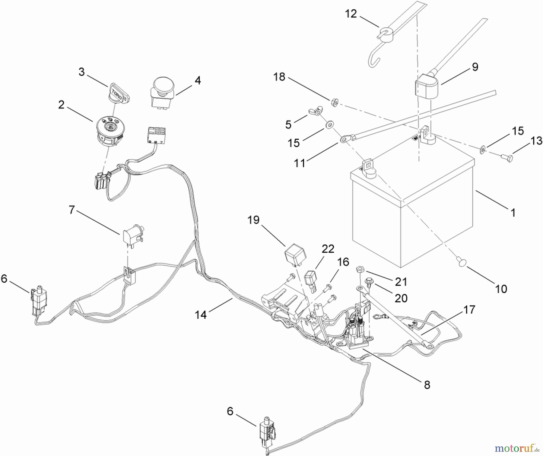 Toro Neu Mowers, Zero-Turn 136E (RZT420H) - Toro RZT420H Riding Mower, 2009 (290000001-290999999) ELECTRICAL ASSEMBLY