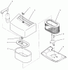 Toro 74101 (620-Z) - 620-Z Tractor, 1993 (390001-399999) Ersatzteile AIR CLEANER ASSEMBLY