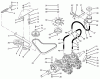 Toro 74101 (620-Z) - 620-Z Tractor, 1993 (390001-399999) Ersatzteile TRANSMISSION & DRIVE SYSTEM ASSEMBLY