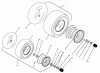 Toro 74101 (620-Z) - 620-Z Tractor, 1993 (390001-399999) Ersatzteile WHEELS & TIRES ASSEMBLY