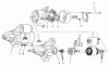 Toro 74021 (616-Z) - 616-Z Tractor, 1994 (490001-499999) Ersatzteile STARTER ASSEMBLY
