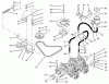 Toro 74021 (616-Z) - 616-Z Tractor, 1994 (490001-499999) Ersatzteile TRANSMISSION & DRIVE SYSTEM ASSEMBLY