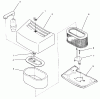 Toro 74021 (616-Z) - 616-Z Tractor, 1995 (590001-599999) Ersatzteile AIR CLEANER ASSEMBLY