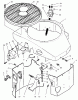 Toro 74021 (616-Z) - 616-Z Tractor, 1995 (590001-599999) Ersatzteile COVERS, FUEL PUMP, COIL, REGULATOR & GOVERNOR LINKAGE ASSEMBLY