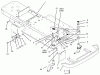 Toro 74021 (616-Z) - 616-Z Tractor, 1995 (590001-599999) Ersatzteile FRAME & FRONT WHEEL FORK ASSEMBLY