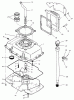Toro 74021 (616-Z) - 616-Z Tractor, 1995 (590001-599999) Ersatzteile OIL BASE & FILL TUBE ASSEMBLY