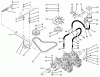 Toro 74021 (616-Z) - 616-Z Tractor, 1995 (590001-599999) Ersatzteile TRANSMISSION & DRIVE SYSTEM ASSEMBLY