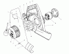 Toro 51580 (300) - 300 Clean Sweep, 1991 (1000001-1999999) Ersatzteile BLOWER HOUSING & MOTOR ASSEMBLY