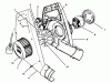 Toro 51580 (300) - 300 Clean Sweep, 1995 (59000001-59999999) Ersatzteile BLOWER HOUSING & MOTOR ASSEMBLY