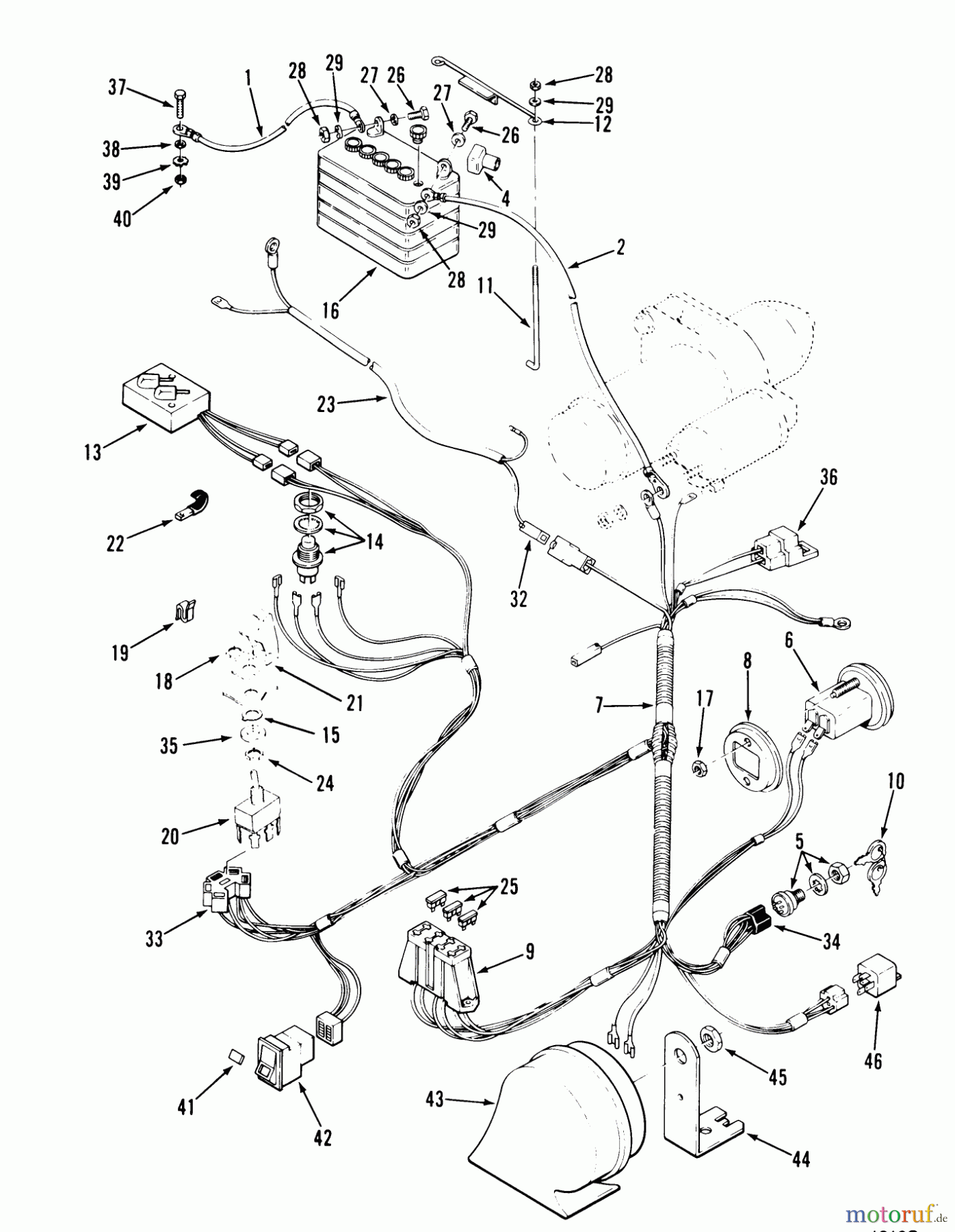Toro Neu Mowers, Zero-Turn 74140 (724-Z) - Toro 724-Z Tractor, 1993 (39000001-39999999) ELECTRICAL SYSTEM
