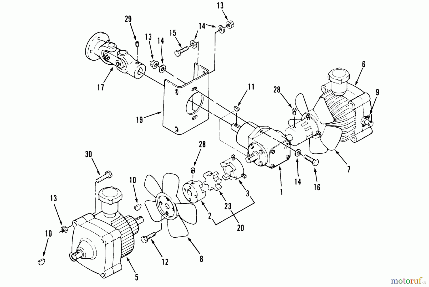 Toro Neu Mowers, Zero-Turn 74140 (724-Z) - Toro 724-Z Tractor, 1993 (39000001-39999999) TRANSMISSION DRIVE