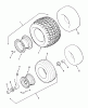 Toro 74140 (724-Z) - 724-Z Tractor, 1993 (39000001-39999999) Ersatzteile WHEELS AND TIRES