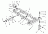 Toro 74140 (724-Z) - 724-Z Tractor, 1994 (49000001-49999999) Ersatzteile FRAME, REAR HUB AND FRONT WHEEL FORK