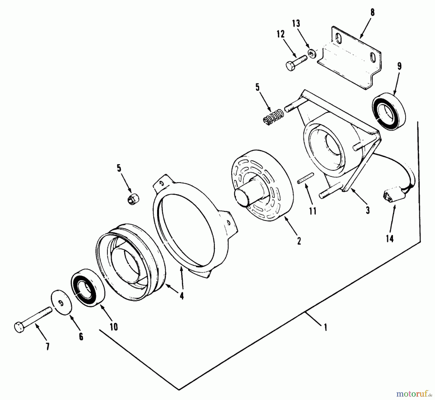 Toro Neu Mowers, Zero-Turn 74140 (724-Z) - Toro 724-Z Tractor, 1994 (49000001-49999999) P.T.O. ELECTRIC CLUTCH