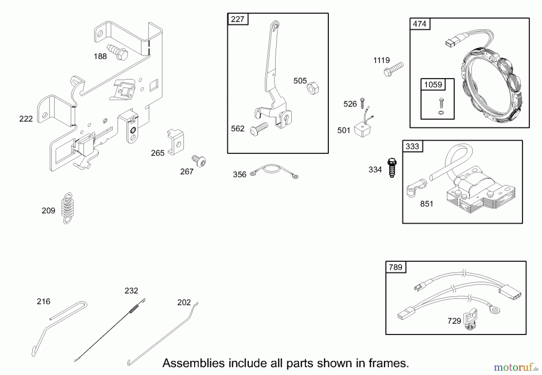 Toro Neu Mowers, Zero-Turn 74301 (14-38Z) - Toro 14-38Z TimeCutter Z Riding Mower, 2003 (230000001-230999999) GOVERNOR ASSEMBLY BRIGGS AND STRATTON 280H07-0166-E1