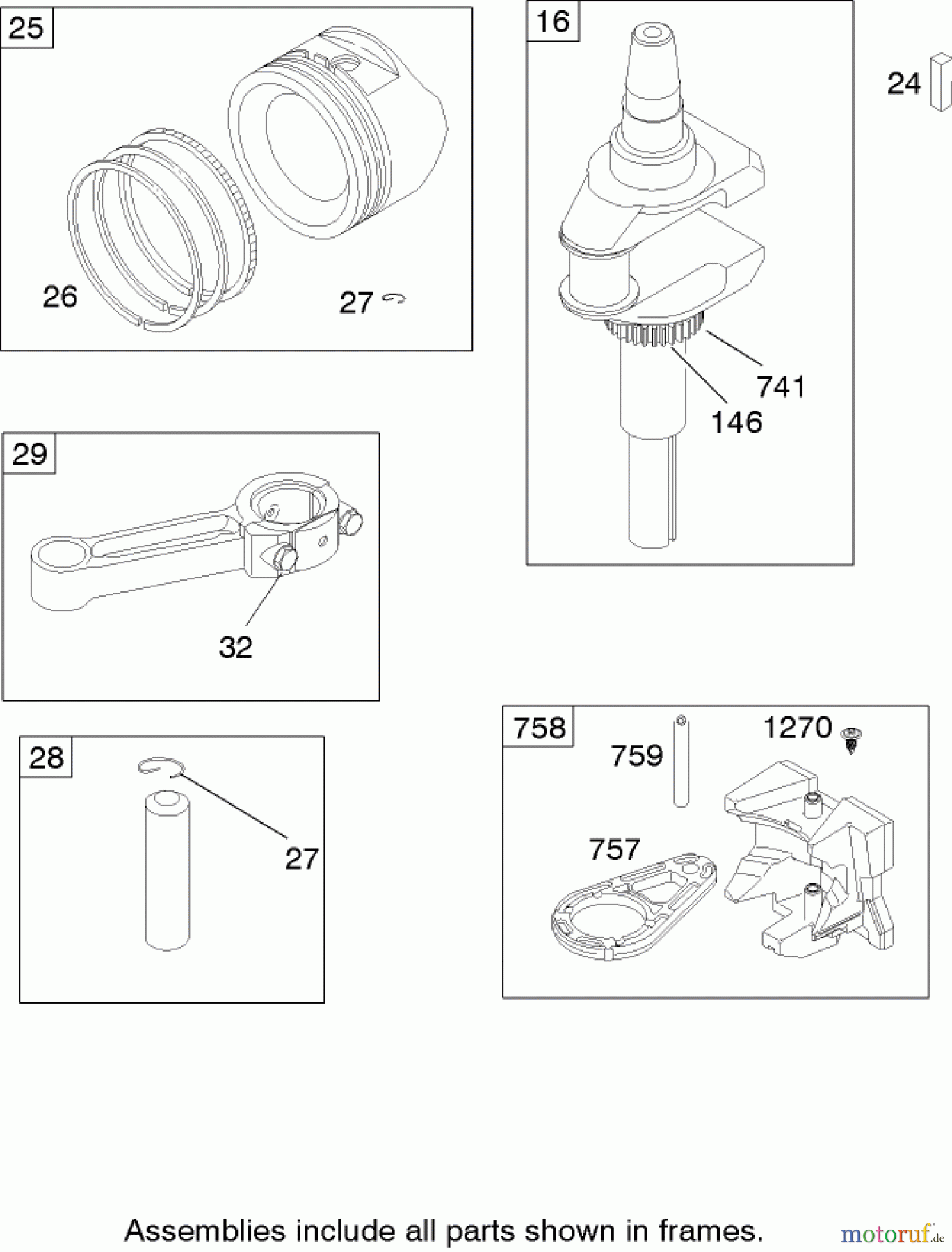  Toro Neu Mowers, Zero-Turn 74301 (Z380) - Toro TimeCutter Z380 Riding Mower, 2005 (250000001-250999999) CRANKSHAFT ASSEMBLY BRIGGS AND STRATTON 280H07-0166-E1