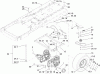 Toro 74325 (Z420) - TimeCutter Z420 Riding Mower, 2005 (250000001-250999999) Ersatzteile HYDRO AND BELT DRIVE ASSEMBLY