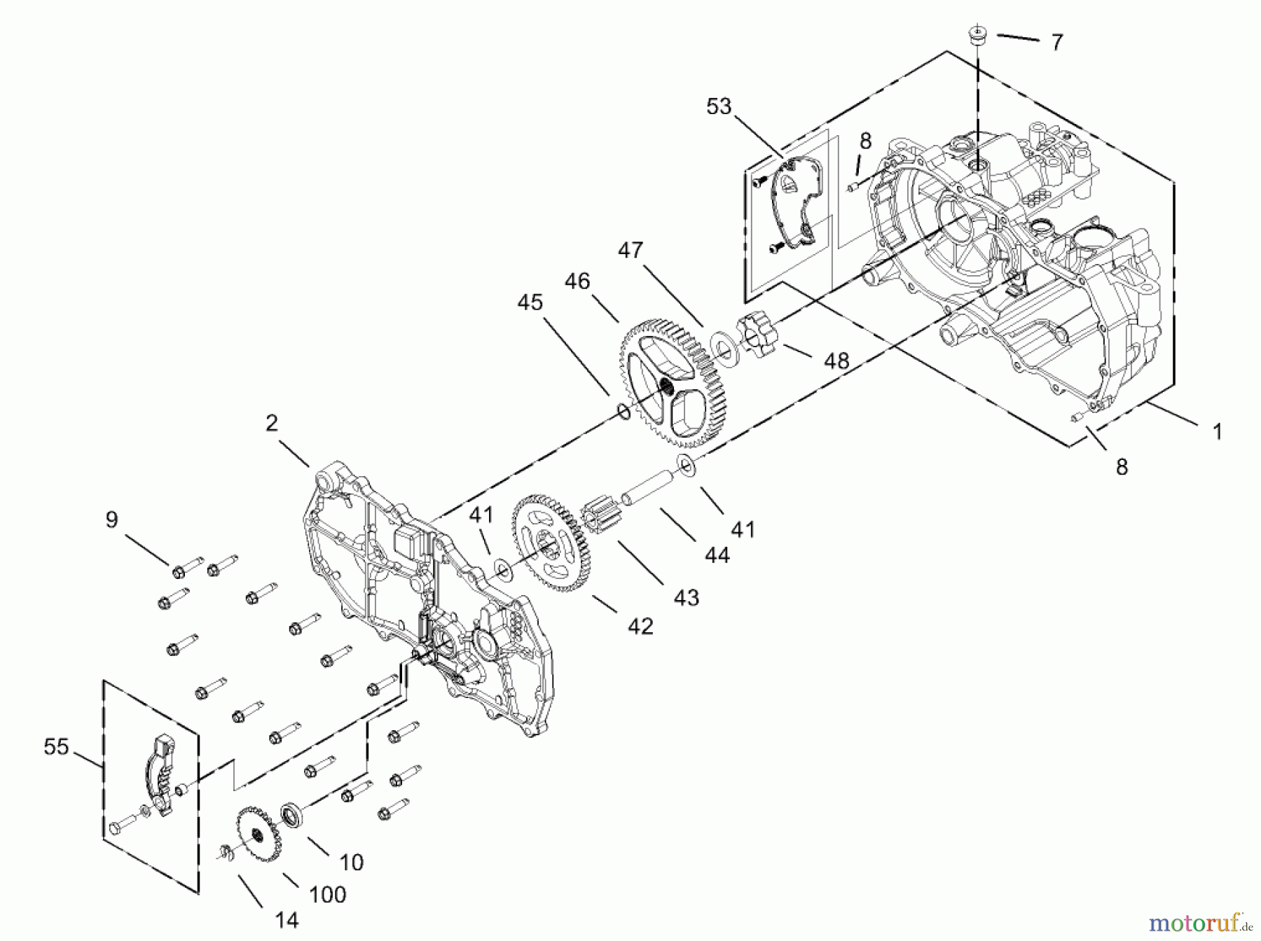  Toro Neu Mowers, Zero-Turn 74330 (16-42Z) - Toro 16-42Z TimeCutter Z Riding Mower, 2003 (230000001-230999999) HOUSING ASSEMBLY RH HYDROSTAT NO. 105-3491