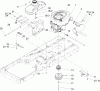 Toro 74330 (Z420) - TimeCutter Z420 Riding Mower, 2005 (250000001-250999999) Ersatzteile ENGINE ASSEMBLY