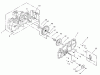 Toro 74350 (17-42Z) - 17-42Z TimeCutter Z Riding Mower, 2003 (230000001-230999999) Ersatzteile HOUSING ASSEMBLY LH HYDROSTAT NO. 105-3492