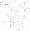 Toro 74352 (Z480) - TimeCutter Z480 Riding Mower, 2005 (250000001-250999999) Ersatzteile 48 INCH SPINDLE AND BELT DRIVE ASSEMBLY