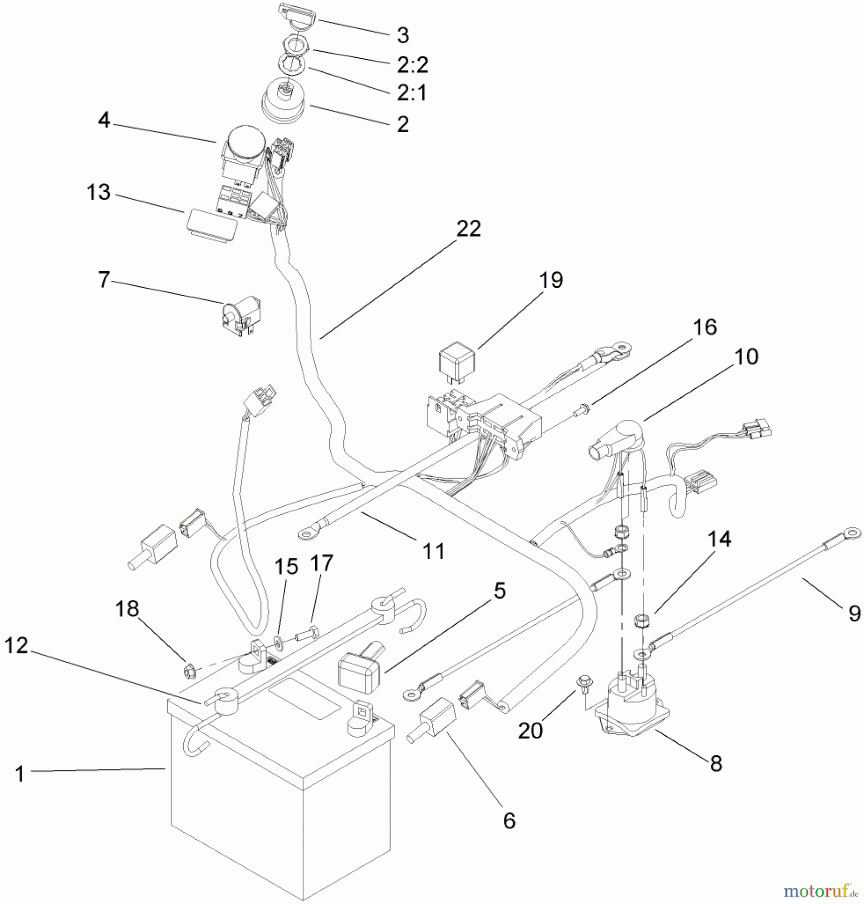 Toro Neu Mowers, Zero-Turn 74352 (Z480) - Toro TimeCutter Z480 Riding Mower, 2005 (250000001-250999999) ELECTRICAL ASSEMBLY