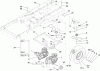Toro 74352 (Z480) - TimeCutter Z480 Riding Mower, 2005 (250000001-250999999) Ersatzteile HYDRO AND BELT DRIVE ASSEMBLY
